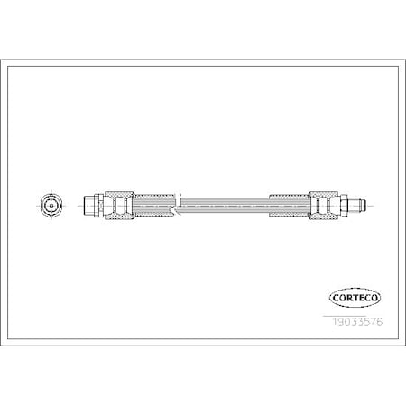 Corteco Brake Hose, 19033576 19033576